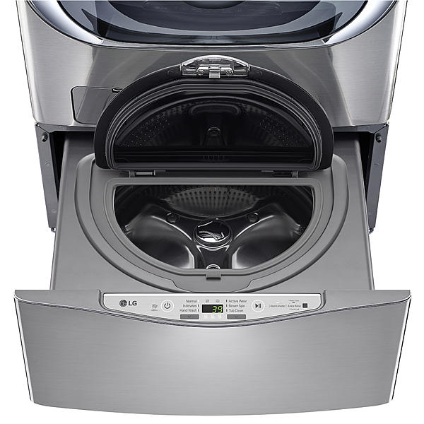 LG WD200CV SideKick™ 1 cu. ft. Pedestal Washer Graphite Steel Luxe Washer and Dryer Rental